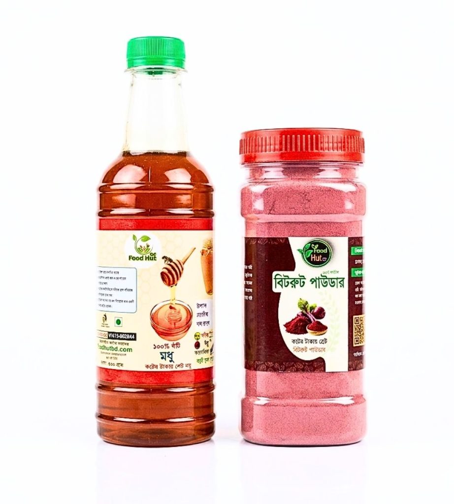 🍯🌿 সরিষা ফুলের মধু (১ কেজি) + বিটরুট পাউডার (২৫০g)